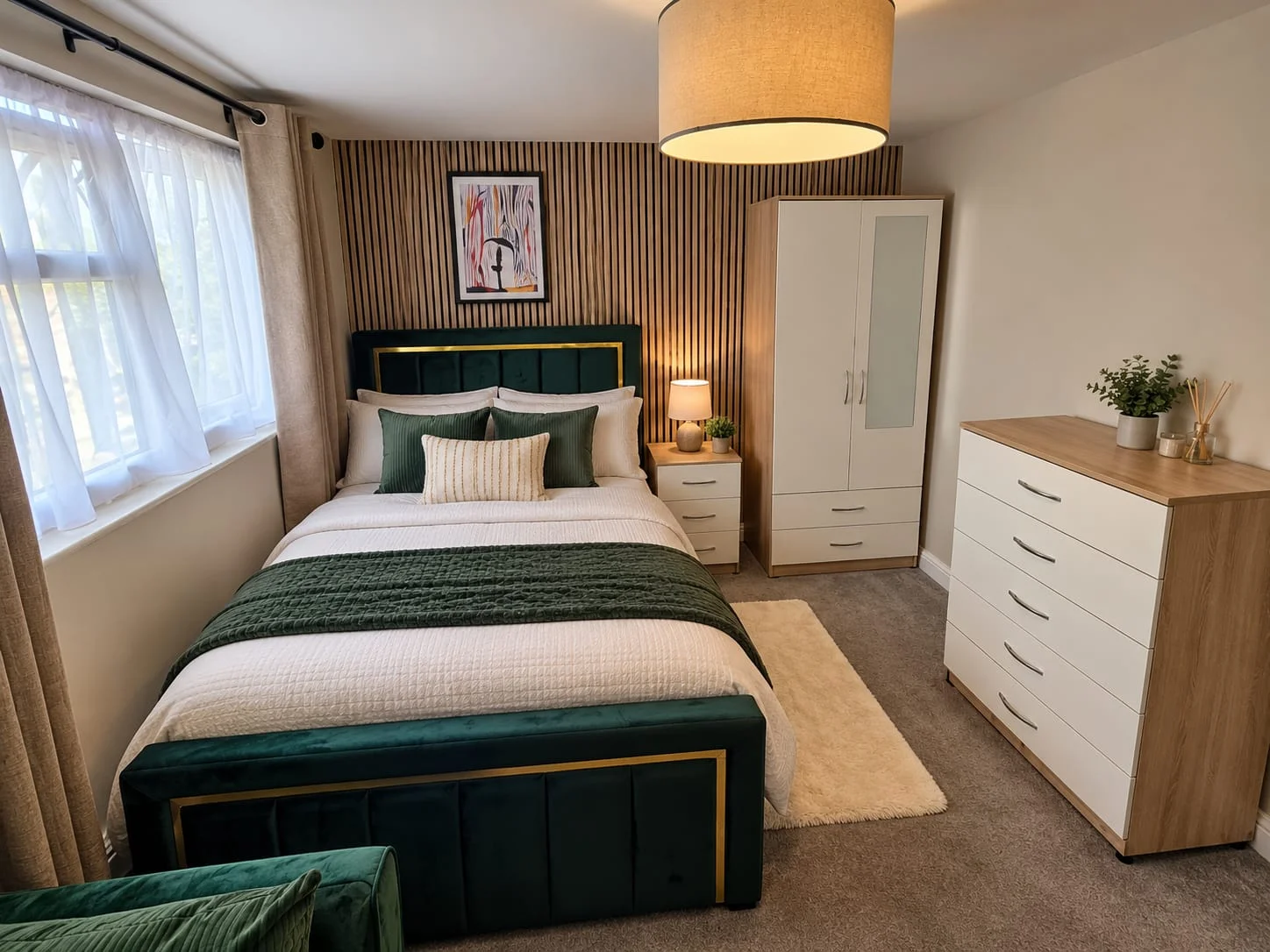 Furnished bedroom at Rockingham Road
